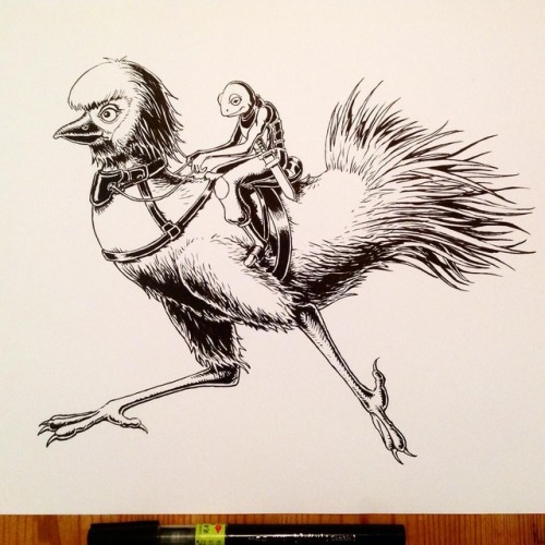 Inktober 2018 05, (Fashion) Chicken 