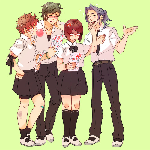 f0ffff:high school au - the memory making club (covers...