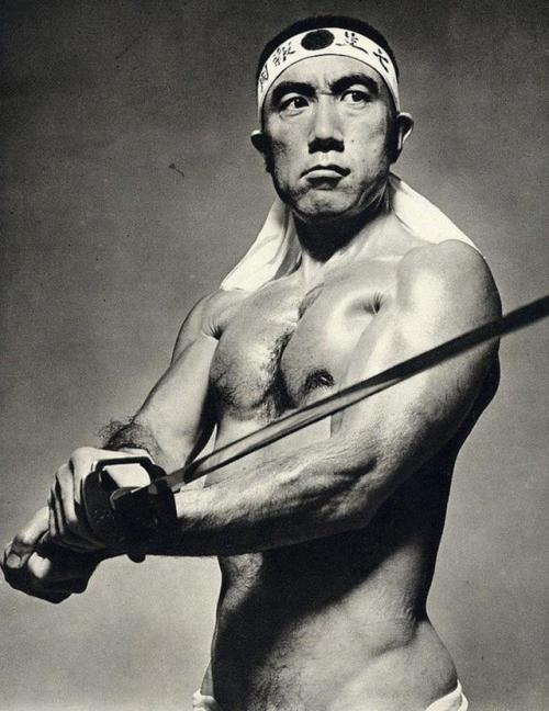 privatecabinetstuff:Yukio Mishima by Kishin Shinoyama