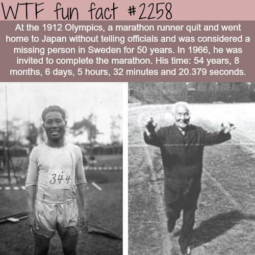 The Longest Marathon Time - WTF Fun Facts