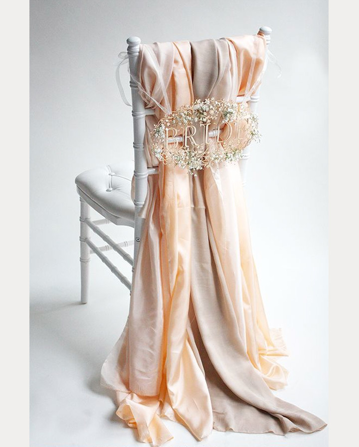 MERRY BRIDES — Beautifully Draped Fabric, Wedding Chair Ideas