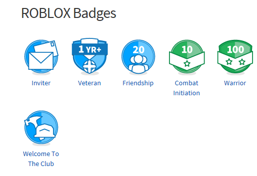 name of roblox badges