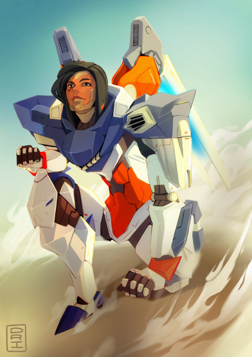 drisrt:Pharah Commission for @beluzita24 !  Gracias por la...