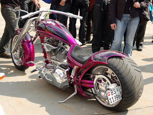 totallyradchoppers:Purple Custom Chopper Custom Built Chopper...