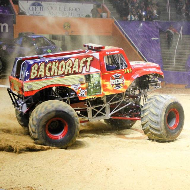 Monsters Monthly — #Saturday With the Backdraft monster truck!...