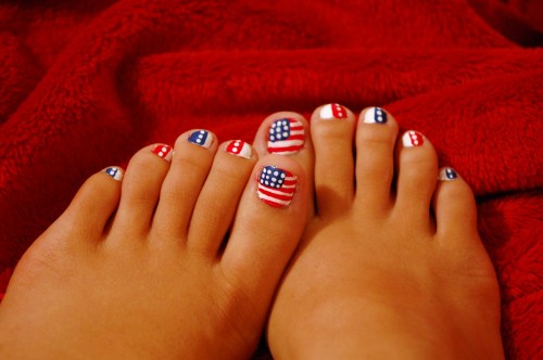 4th of july nails on Tumblr