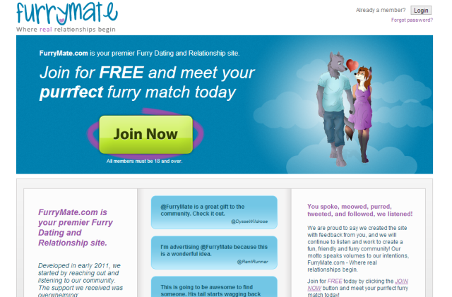 Furry dating site shut down