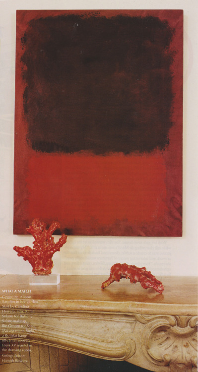 hausdurchsuchung:2000s Interior Sarofim Kamin Rothko 2 Vogue US...