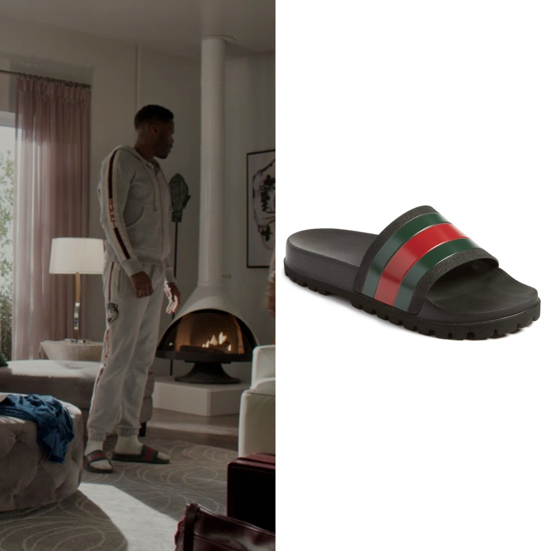 gucci web slide sandal