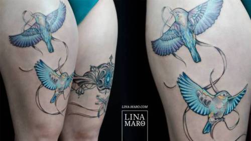 By Lina Maro, done at Hall of Mirrors, Graz.... linamaro;big;animal;bird;thigh;facebook;twitter;illustrative