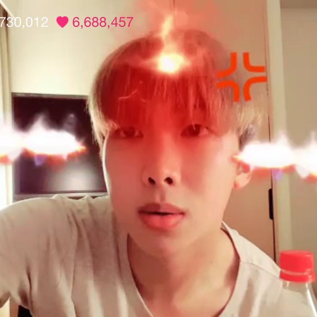 Someone told Namjoon to Stop Using Filters During His VLive, & He Said