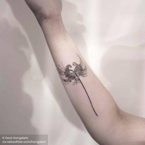 Tattoo tagged with flower small lily astronomy black tiny zihwa  little nature blackwork forearm moon illustrative  inkedappcom