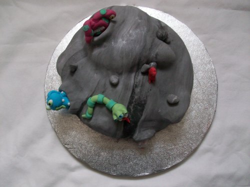 Alien Planet Cake. The cake is a vanilla sponge filled with...