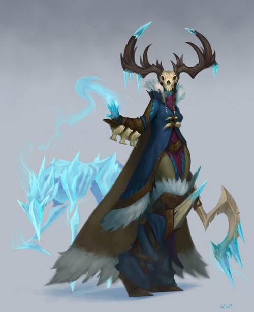 quarkmaster:Ice Shamancharacter I designed and painted she...