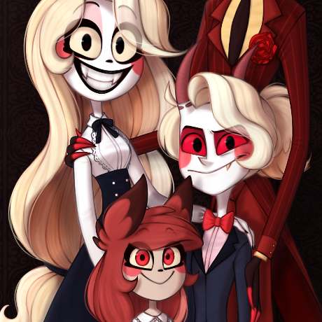 awoo 🐺 — WOO FINISHED A family portrait with Charlie and...