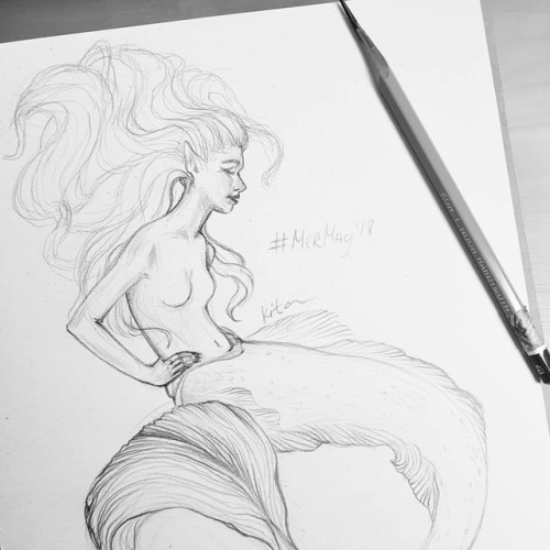 kitanisu:MerMay2 #mermay #mermay2018#pencilsketch#pencil...