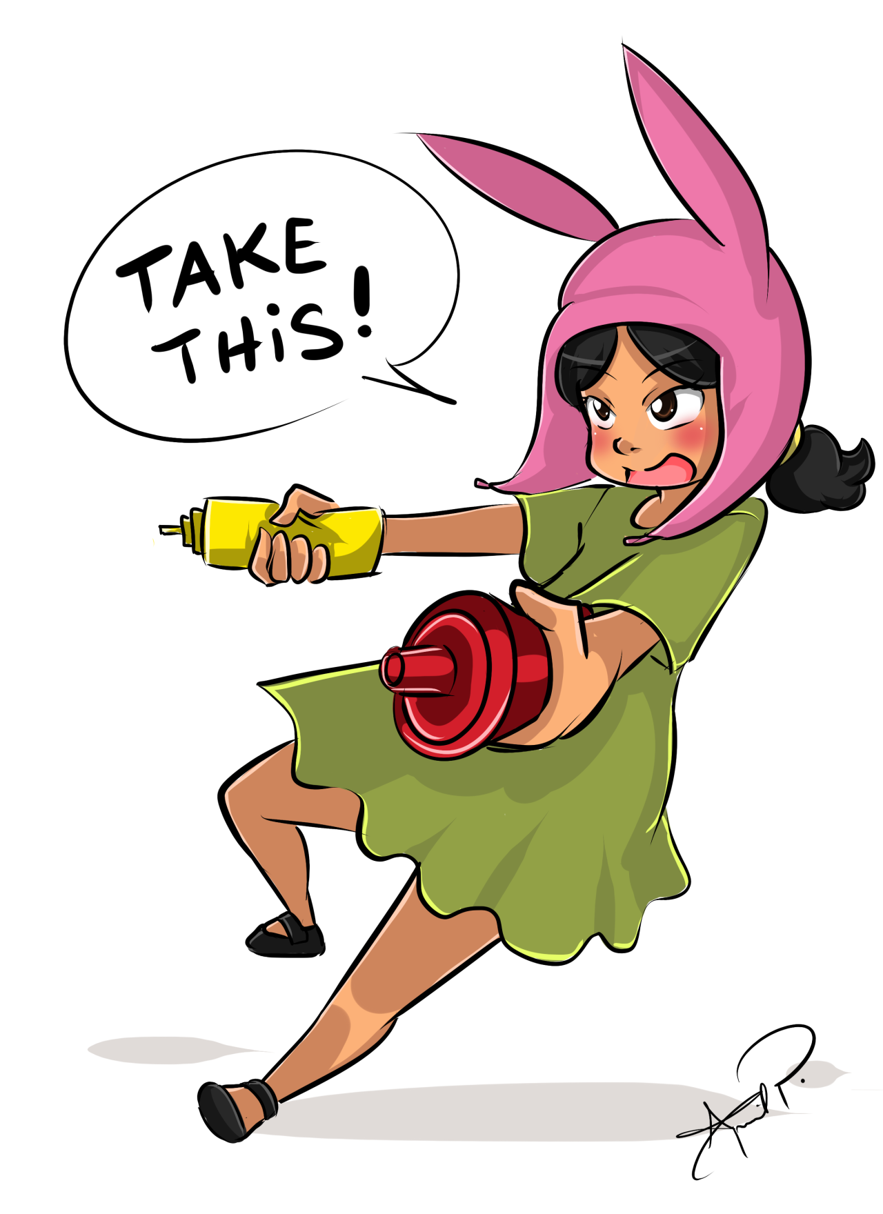 My version of Louise Belcher from Bob’s Burgers! I...