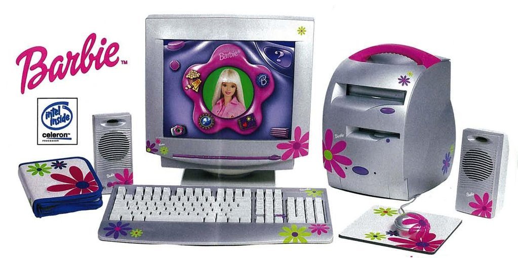 Image result for barbie computer