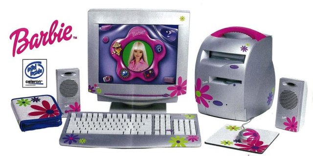 vintage barbie computer