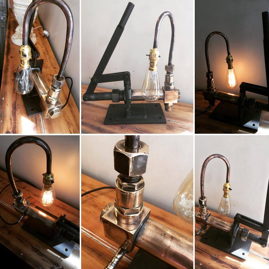 Huscrofts Decorate Salvage — Steampunk lamp PAT tested ready to go #steampunk...