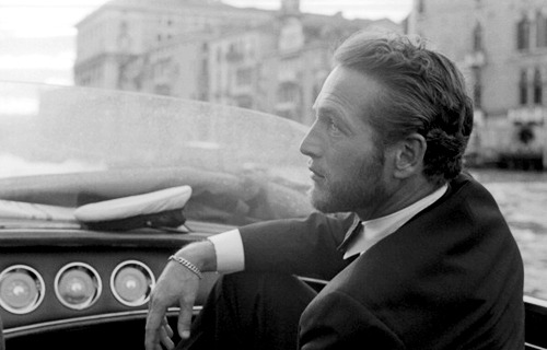 babeimgonnaleaveu:Paul Newman photographed on a Water Taxi in...