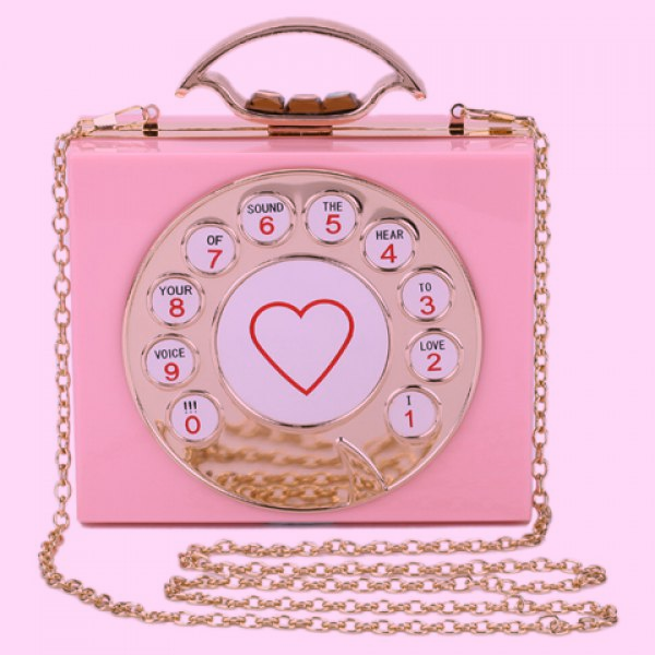 pink telephone bag