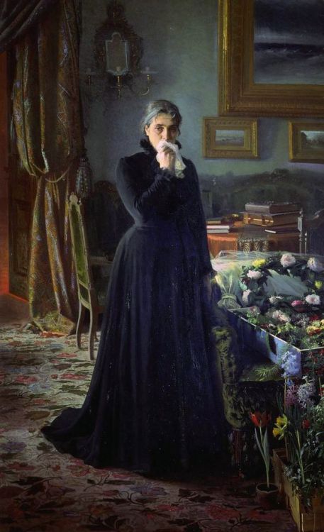 artfortheages:Inconsolable Grief - Ivan Kramskoi - 1884