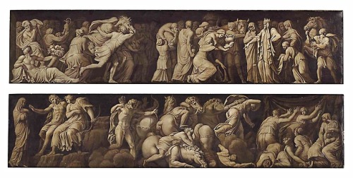 hadrian6:Mythological Scenes - bas reliefs. 19th.century. The...