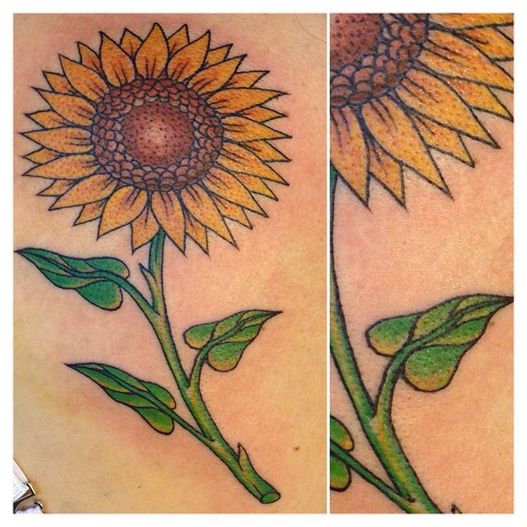 Faka Giglio Arte Tatuajes Girasol De Hoy Para Caro Hecho En