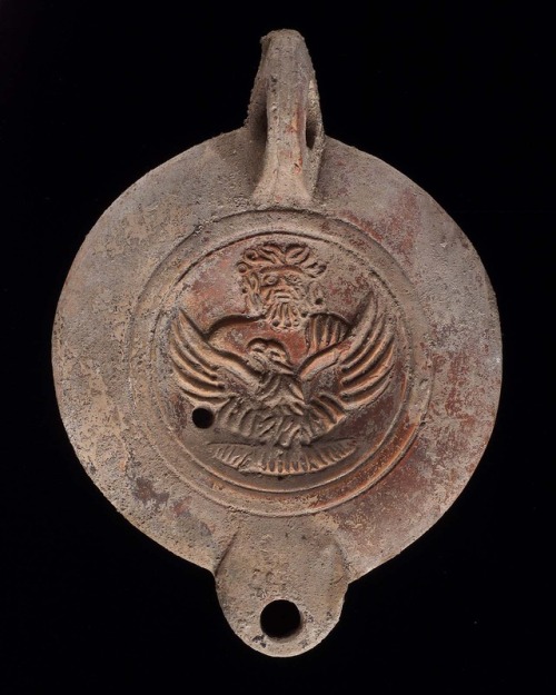 theancientwayoflife:~ Lamp with Jupiter and eagle.Culture:...