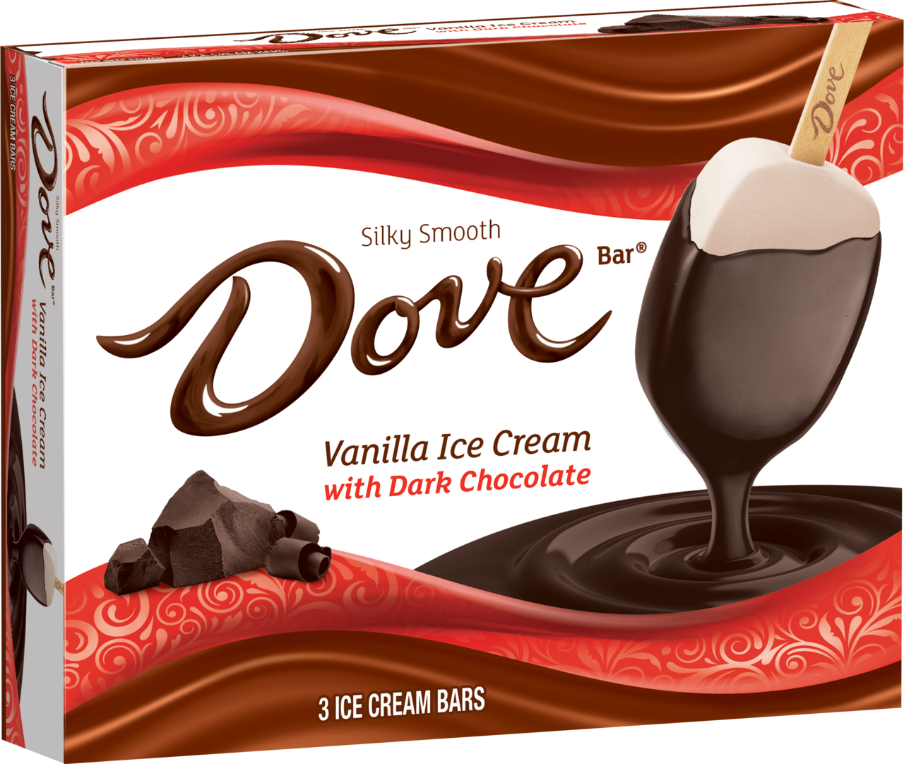 Dove® Chocolate Dovebar® Vanilla Ice Cream With Dove® Dark 3871