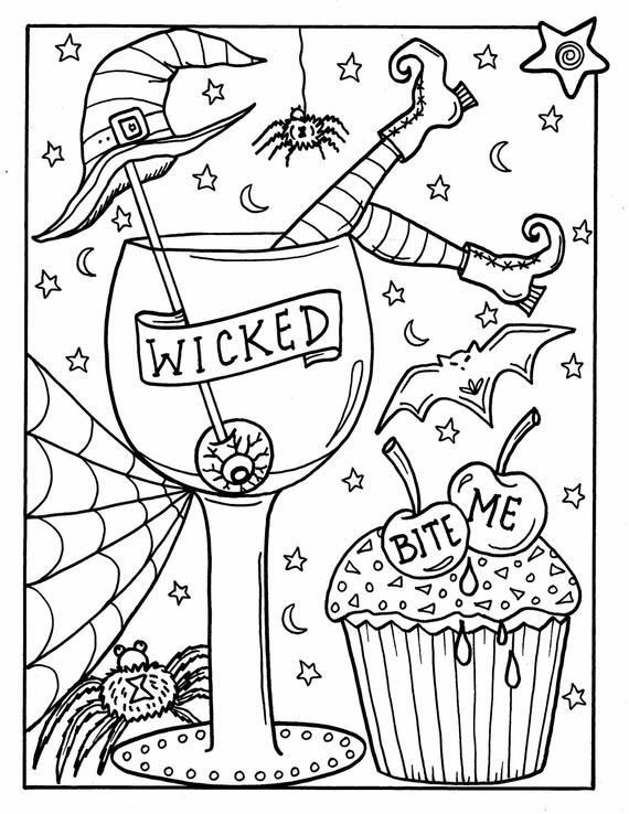 halloween coloring pages on Tumblr