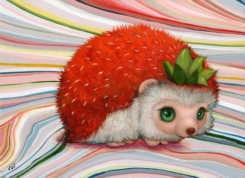 strawberry hedgehog plush