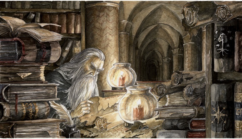 LOTR scene — Gandalf going to Minas Tirith on Behance