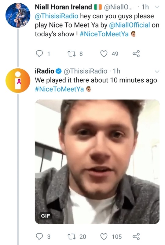 Niall's recent Twitter Activity - 10/21