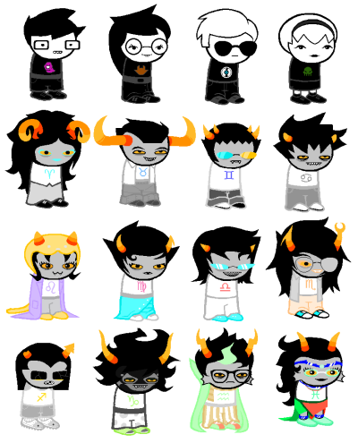 i'm workin on it, Homestuck AU where everyone wears the exact...