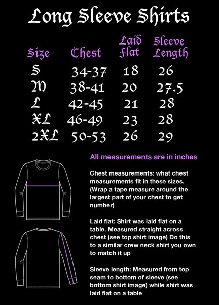 Neck And Sleeve Size Chart