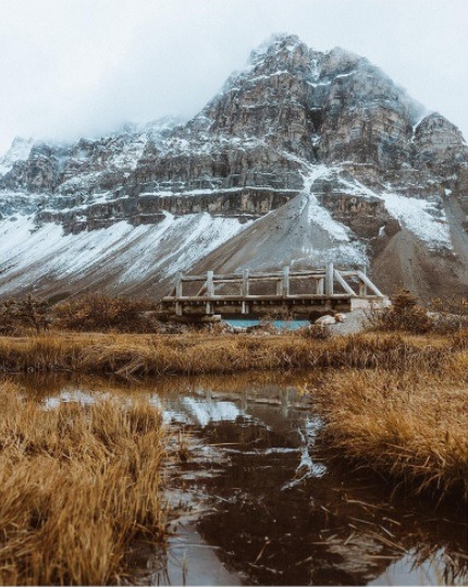 Bow Lake, Alberta by Caerus