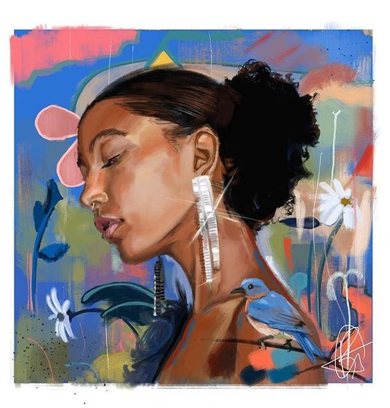 Black Women Art! — “Ari” by Gordon Rowe aka roweart