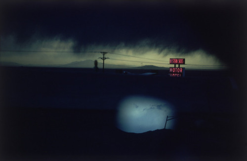 the-night-picture-collector:Ernst Haas, A cloudy Night over the...