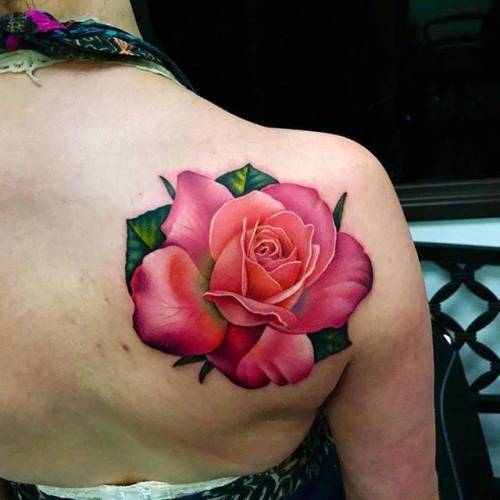By Andrés Acosta, done at Faces in the Dark, Kyle.... flower;andresacosta;rose;facebook;nature;realistic;shoulder blade;twitter;medium size