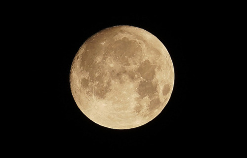 swedishlandscapes:The moon seen from our backyard.