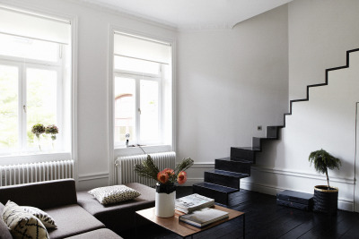 Interesting stairs in this loft apartment designed by architect Andreas Martin-Löf