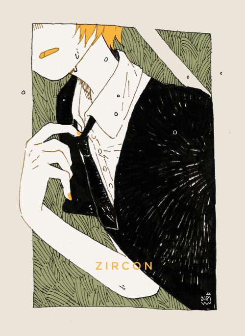 punkportmt:Inktober 3 : Zircon (roasted)