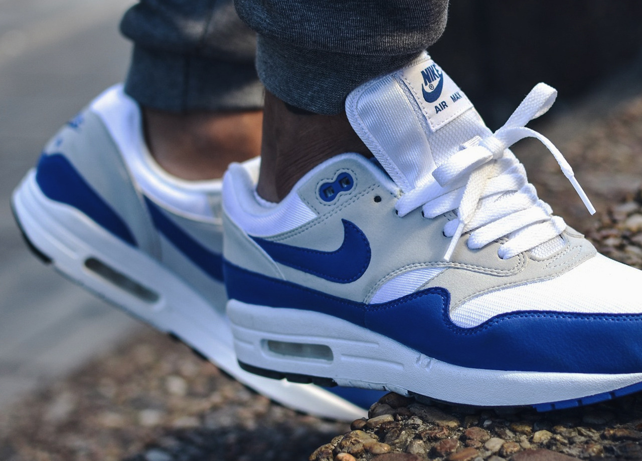 Nike Air Max 1 OG Anniversary - Game Royal/White -... – Sweetsoles ...