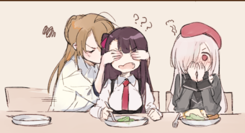 aku-no-homu:～ご飯～ by artist 薯子Imoko (@_Imonatsuki_, weibo)