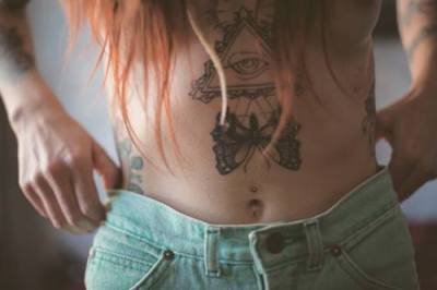 stomach tattoos tumblr