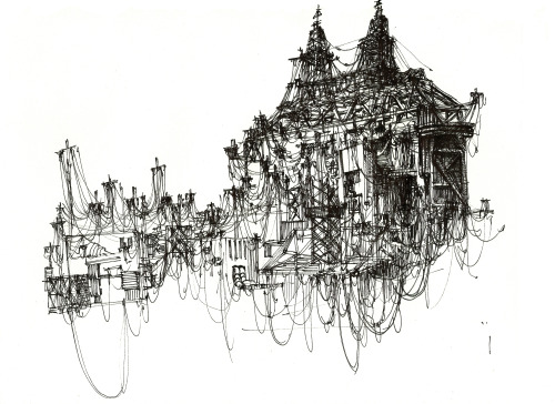 architectural drawing on Tumblr