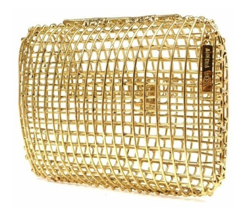 gold cage purse