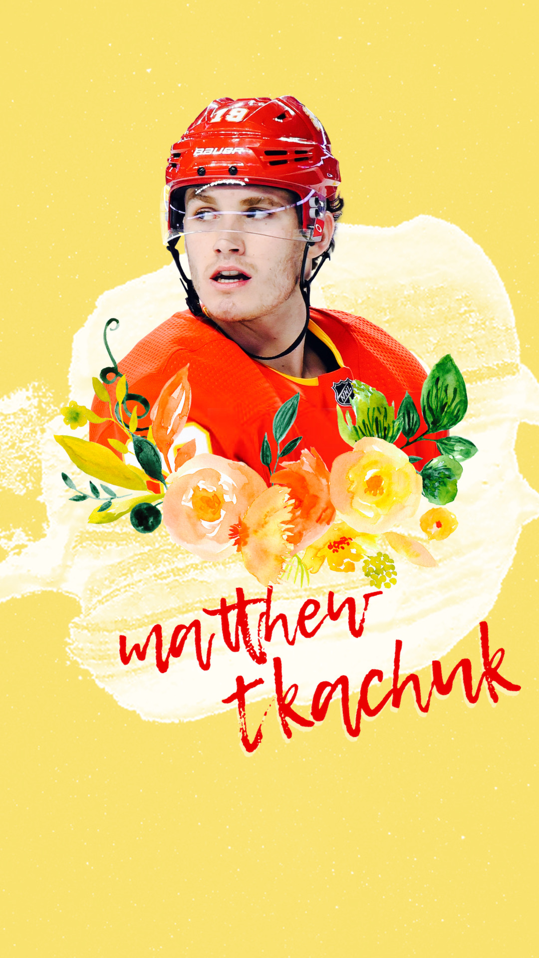 Where Hockey Meets Art — wallpapers • matthew tkachuk + floral Requested by...